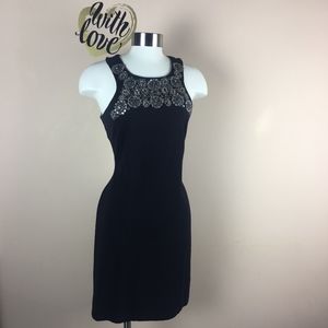 BAILEY 44 Anthropologie M BEADED NECKLINE DRESS